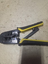 Klein Tools VDV226-011 Ratcheting Modular Crimper/Stripper 6P 8P Excellent EUC