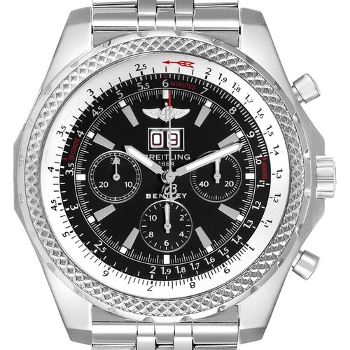 Breitling Bentley Motors Chronograph Steel Mens Watch A44362