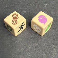 Juego parlante Jumanji Deluxe pieza de repuesto 2 dados troquel