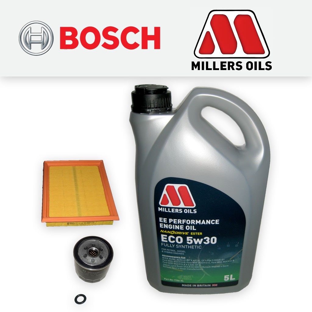 SERVICE KIT for FORD FIESTA MK6 1.6 16V OIL AIR FILTER +EE NANO OIL (2006-2008)