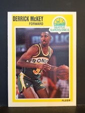 1989-90 Fleer #149 Derrick McKey SUPERSONICS