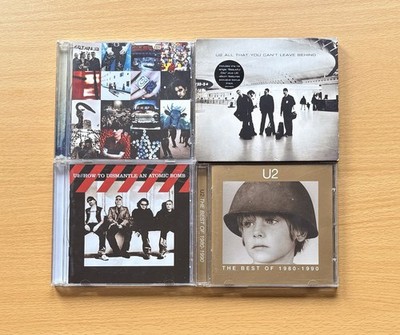 U2 CDs - Achtung Baby, Leave Behind, Atomic Bomb, U2: The Singles 1980-1990