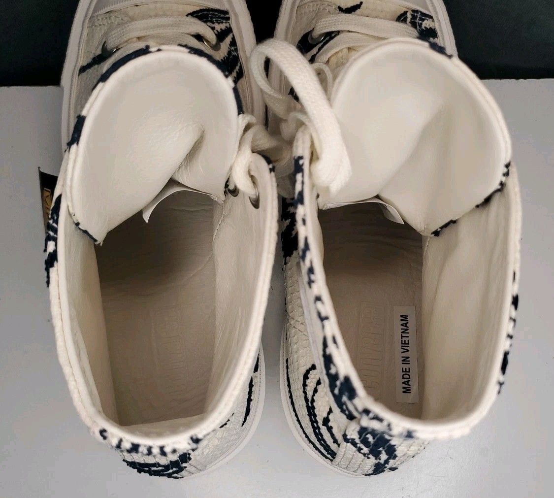RARE Converse First String Chuck Taylor All Star Woven Floral Vibram Womens 8 image 10