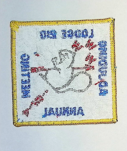 Adjudimo Lodge 210 Chief Cornstalk WV 1974 Annual Meeting Patch YEL Bdr (CB540) - Picture 2 of 2