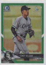 2018 Bowman Draft Chrome Green Refractor 40/99 Lency Delgado #BDC-37 08y1