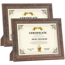 8.5x11 Certificate Document Frame Rustic Distressed Picture Frames 8.5 x 11 Set,