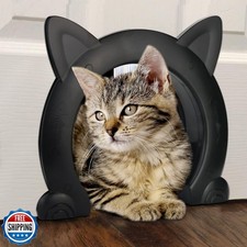 IKUSO Cat Door Interior Door,Hidden Pet Litter BoxPet Door for Cats up to 25