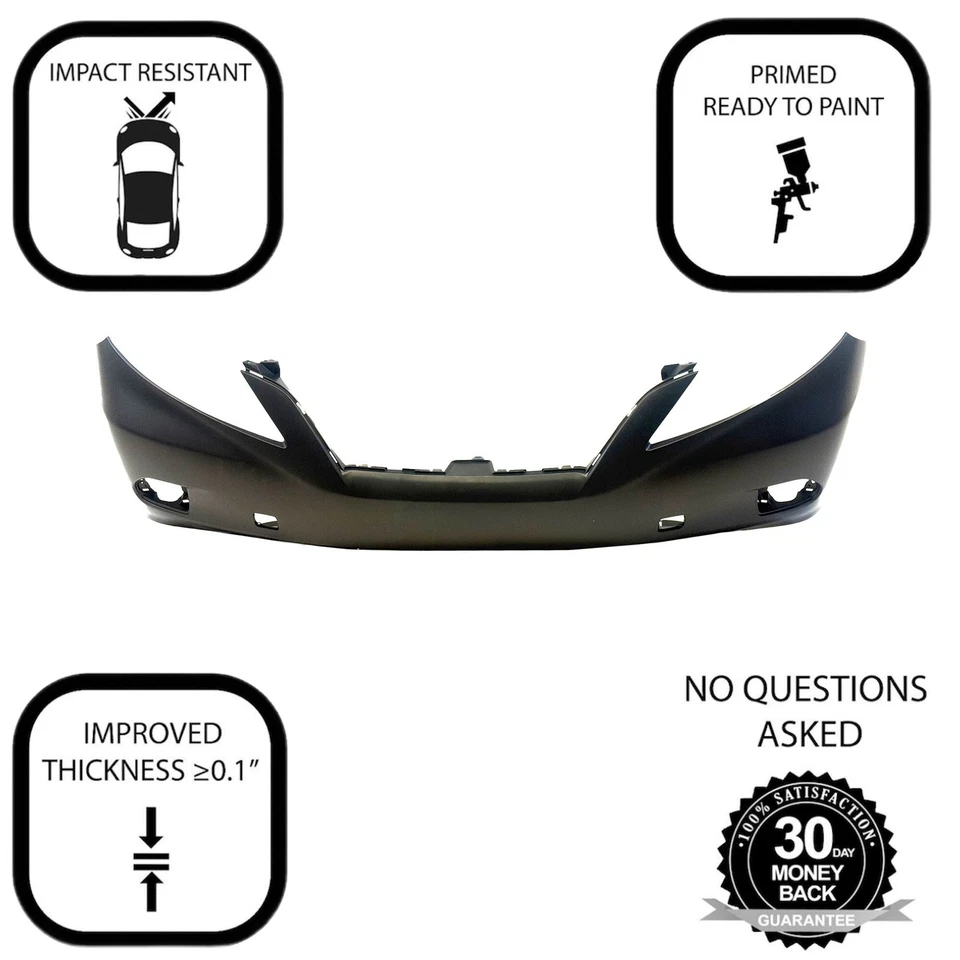 Cubierta de parachoques delantero para Lexus RX350 2010-2012 construido en Canadá imprimado LX1000190 - CLT Foto 2 de 4