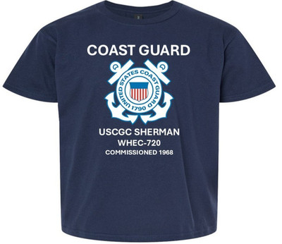 USCGC SHERMAN  WHEC-720* COMMISSIONED 1968*USCG OFFICIALLY LICENSED