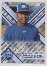 2018 Panini Elite Extra Edition Aspirations Blue 38/75 Manny De La Rosa #183 gn7
