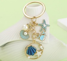 Bulk Starfish Dolphin and Shell Keychains 20PCS per SET