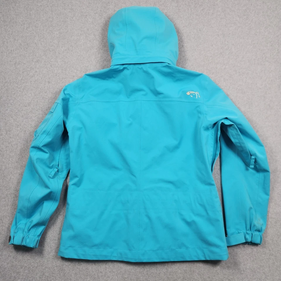 Descente Snowboard Jacket Womens Large Blue Hood Full Zip Ski Vented Coat DNA - Image 3 of 4