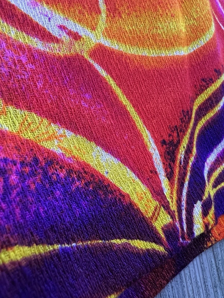 Maxi Vestido Vintage Polinesio Bazar Hawaiano Sin Mangas Floral Muumuu VER FOTOS Foto 4 de 4