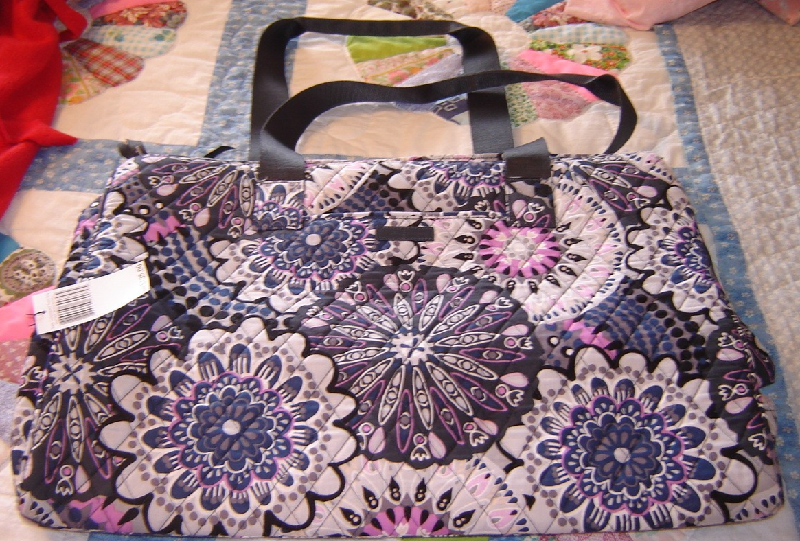 vera bradley triple compartment travel bag MIMOSA MEDALLION new