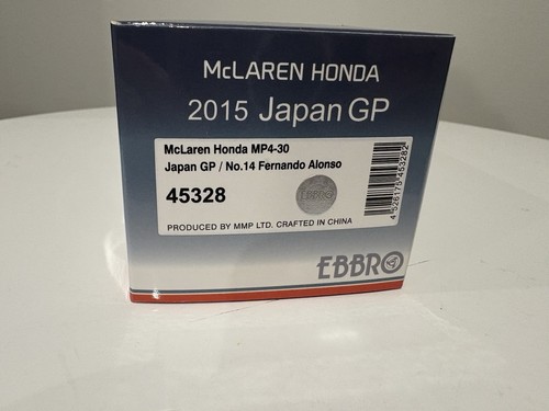 Ebbro 1/43 Fernando Alonso 2015 Japanese GP McLaren MP4/30 - Picture 8 of 8