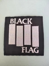 Black Flag Sew-on Patch | Panic Hardcore Punk Rock Post-Hardcore Music Band Logo