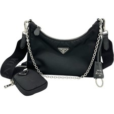 Prada Re-Edition 2005 Re-Nylon Shoulder Bag Women Black One Size