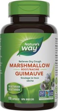 Nature  s Way Marshmallow Root - Dry Cough Relief with Marshmallow Root - 100 Veg