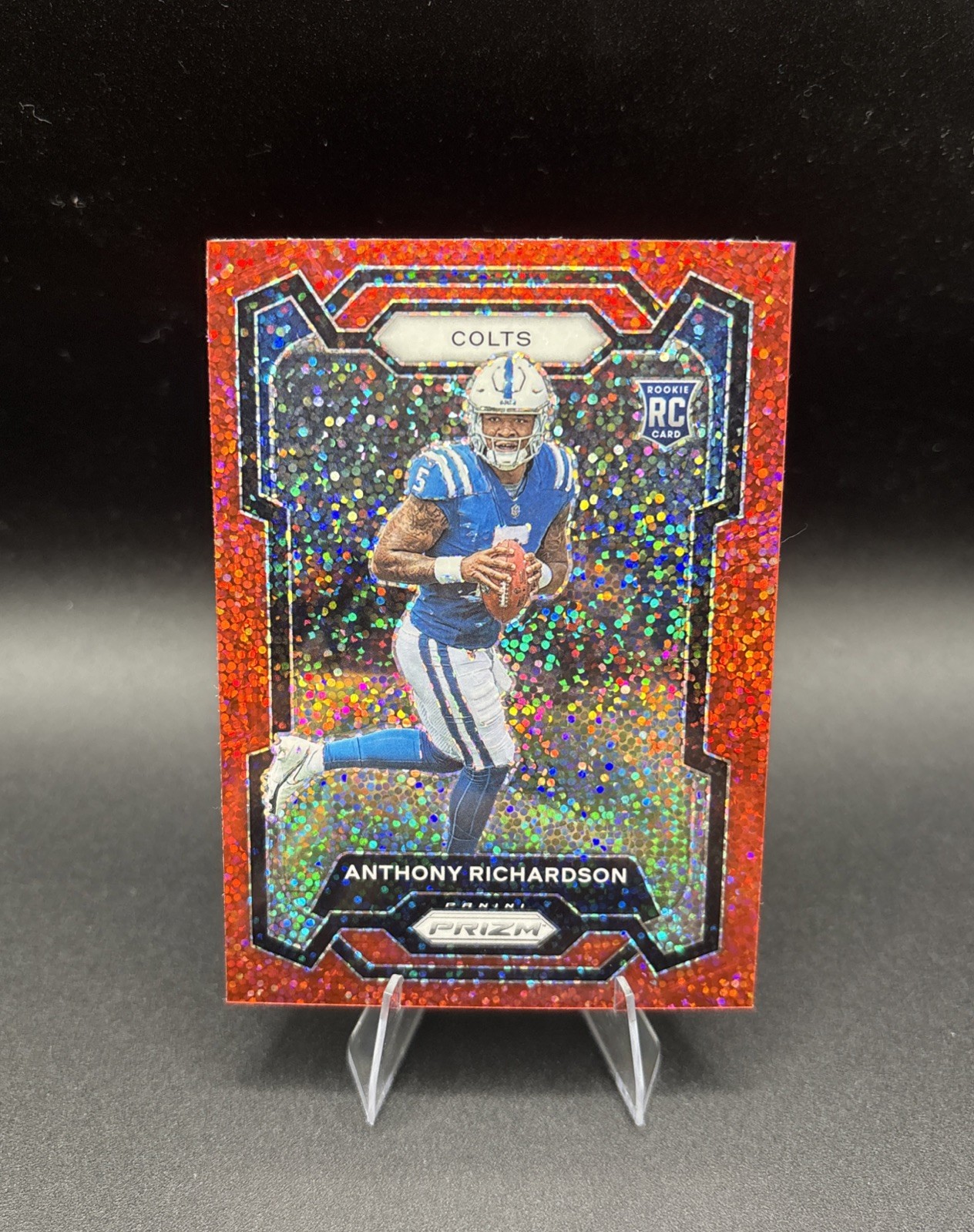 2023 Panini Prizm Anthony Richardson Red Sparkle Prizm Rookie #343 Colts