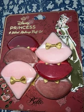 DISNEY PRINCESS  BELLE  6 Velvet Makeup Puff Set