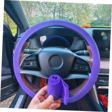 Silicone Steering Wheel Cover Gel Steering Wheel Universal Size Cover Purple