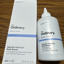 The Ordinary Salicylic Acid 0.5 Body Serum, Full Size, 8.1 OZ / 240 ML, NIB
