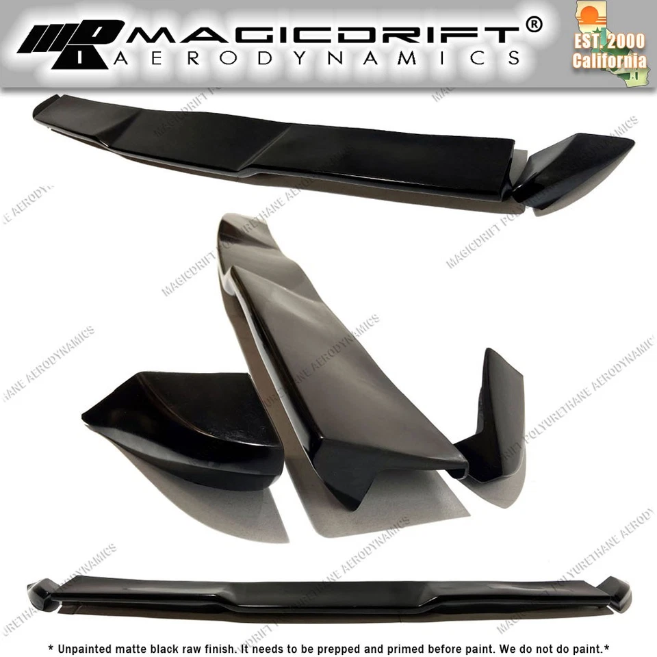 MDA Style Tailgate Spoiler Wing Cap Cover For 99-06 Chevy Silverado Sierra 3PC Foto 4 de 4