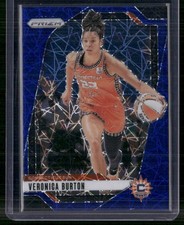 2024 Panini Prizm WNBA #35 Veronica Burton Blue Velocity Prizms