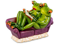 Formano Froschhausen Froschpaar Auf Couch Mit Buch - 717429 -