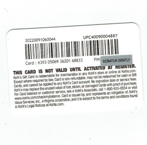 Kohl's Gift Card Boston Terrier, Chihuahua Cute Dogs Collectible