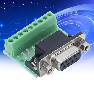 DB9 Female Terminal Breakout Board For RS232 RS485 Data Communication