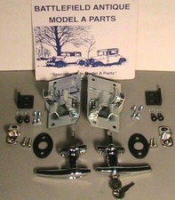 1930-1931 Model A Ford Outside Door Handle Latch Set For Coupes Tudors Pickups