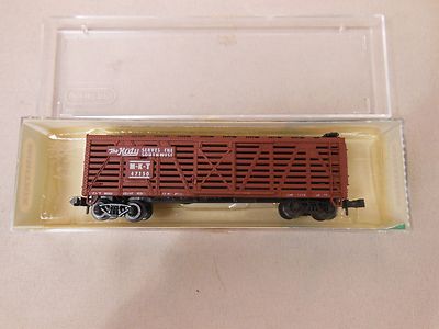 N SCALE MINITRIX MKT THE KATY STOCK/CATTLE CAR