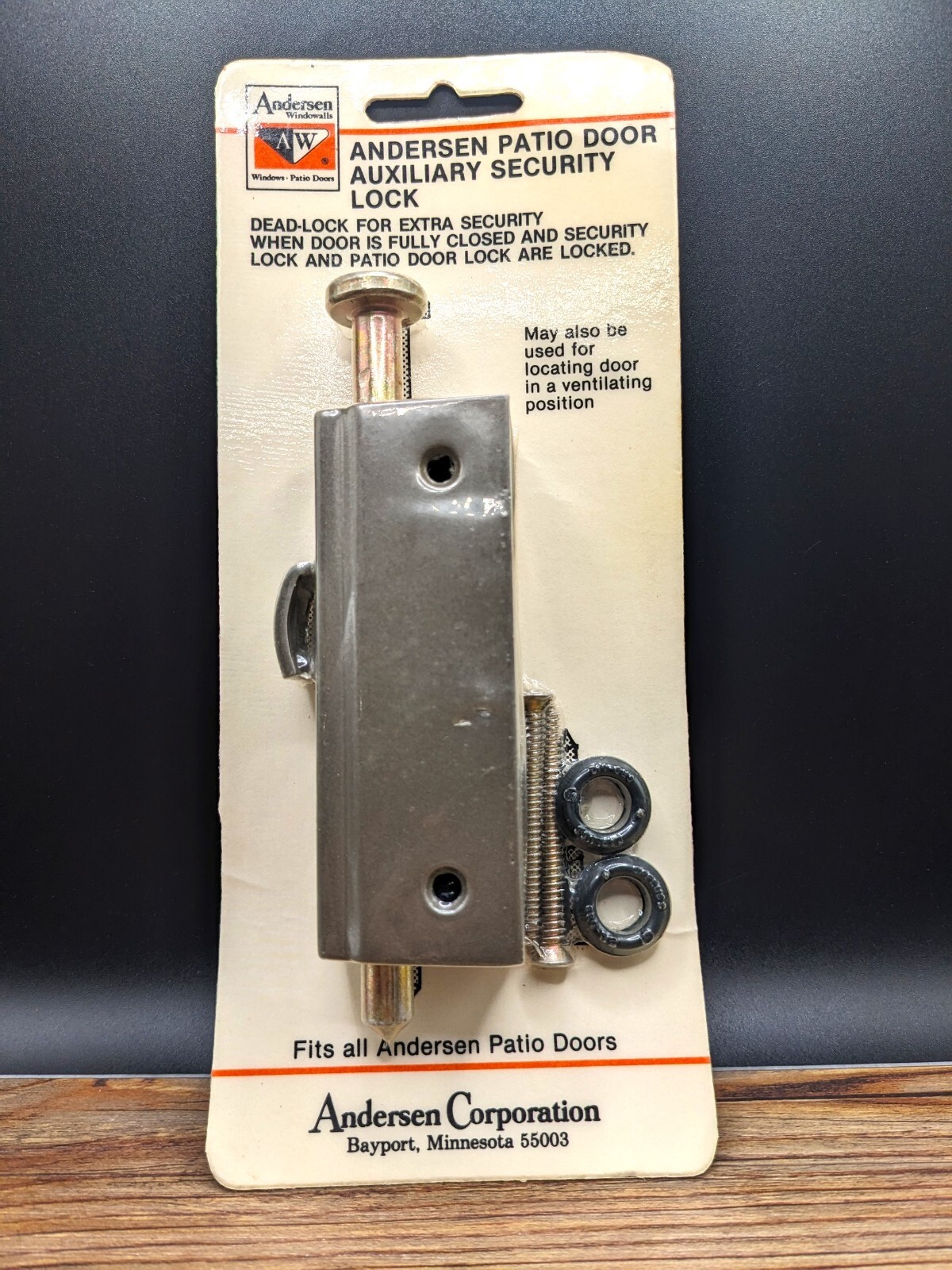 Anderson Patio Door Bolt Auxiliary Security Lock eBay
