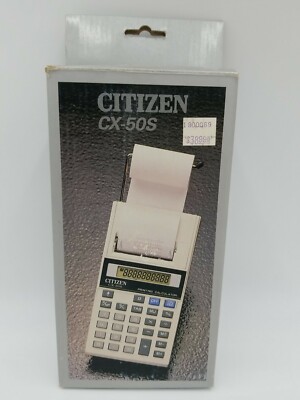 Citizen CX-50S Printing Calculator RARE NEW