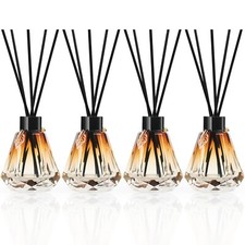 Reed Diffuser, 4pcs Reed Diffuser Empty Bottles with 20pcs Reed Diffuser Stic...