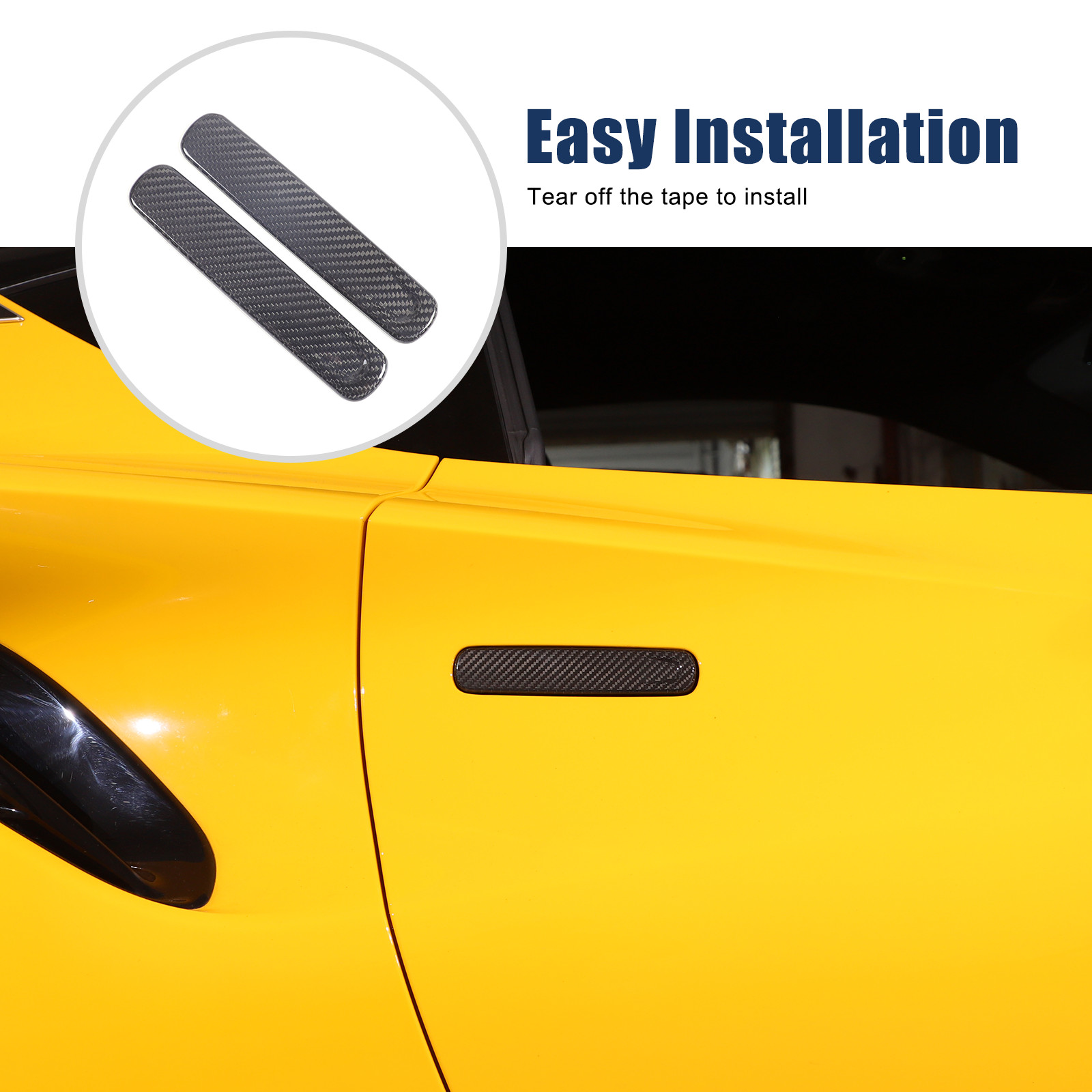 Real Carbon Fiber Exterior Door Handle Cover Trim For Lotus EMIRA 2021-2023