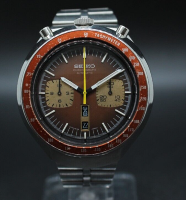 Vintage Seiko 6138-0049 Bullhead chronograph Automatic Wristwatch