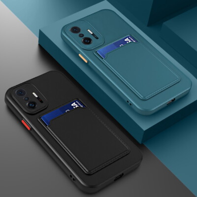 Hülle Xiaomi Redmi Note 12 11 10 Pro Mi 12T PocoX5 Kartenhalter Wallet TPU Cover