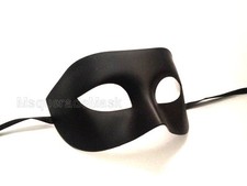 Mens Masquerade Eye Mask Halloween Costume Silver Gold Black Music Prom Party