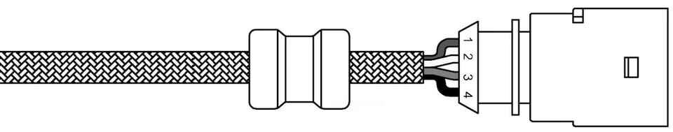 SENSORES DE OXÍGENO NTK 25657 SENSOR DE OXÍGENO para 09-05 Audi y VW Foto 4 de 4