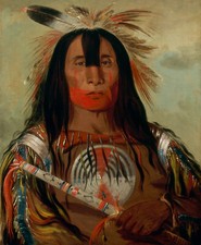 George Catlin - Buffalo Bull's Back Fat, Head Chief Blood Tribe (1832) - 17