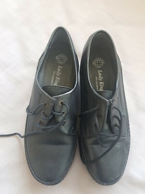 Luftpolster Schuh 36 Uk Lady Elegance Leather Black Shoes Lace