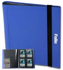 2 BCW Folio 4 Pocket BLUE Album Acid-Free Holds160 Cards 20 Double Sided Pages