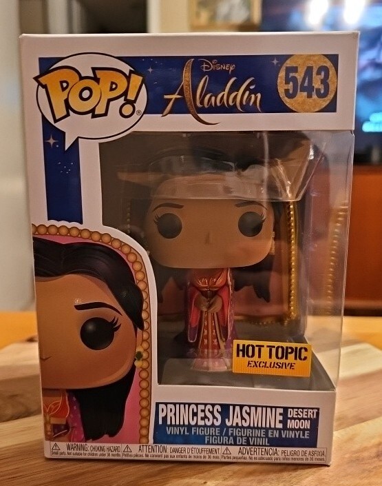 Sale Disney Aladdin Princess Jasmine Desert Moon #543 Hottopic Exclusive Funko Pop