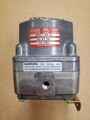 Barksdale DPD2T-A3SS Differential Pressure Switch