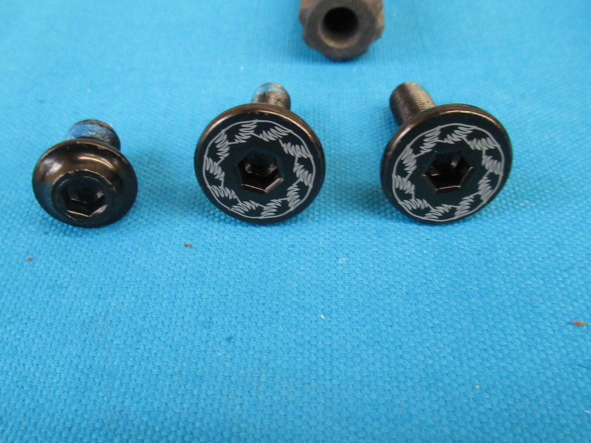 SE Bike BMX Bicycle V-Ridge Crank Cromo Chrome 3 Piece Set