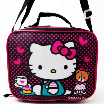 Sanrio Hello Kitty Lunch bag Insulated Lunch Snack Tote Bag Lunch box Pail Gift