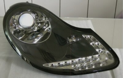 Porsche Boxster 986 996 Black LED DRL Headlight Left or Right Side