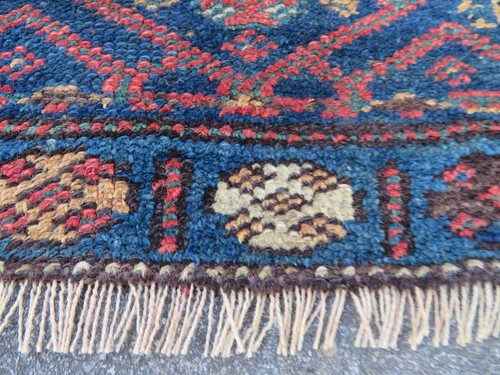 ANTIQUE KURDISH NARROW RUNNER. LONG RUG. NORTH WEST PERSIIA. 275CM X 76CM. - 第 16/22 張圖片